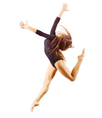 Nişanlı genç kız sanat jimnastik