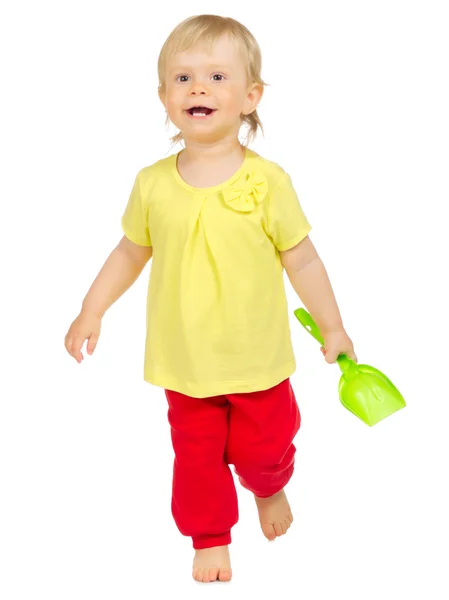 Little child with toy Royalty Free Stock Images