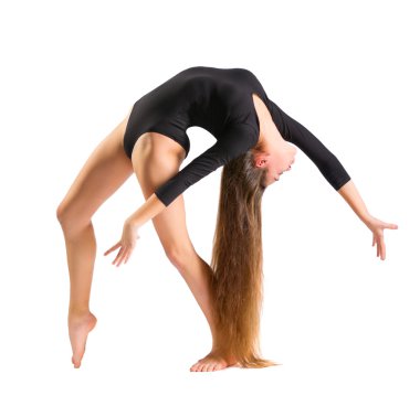 Nişanlı kız sanat jimnastik