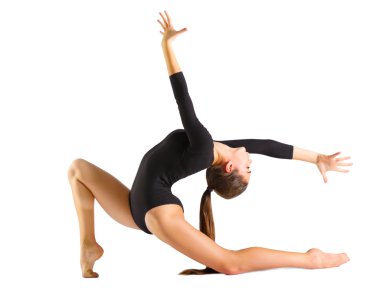 Nişanlı kız sanat jimnastik