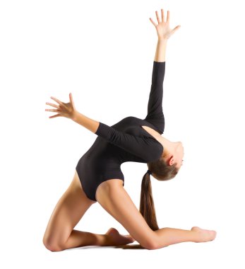 Nişanlı kız sanat jimnastik