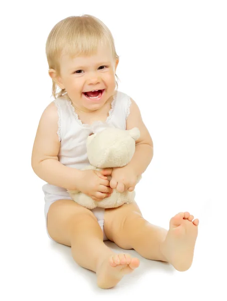 Kleine baby geïsoleerd — Stockfoto