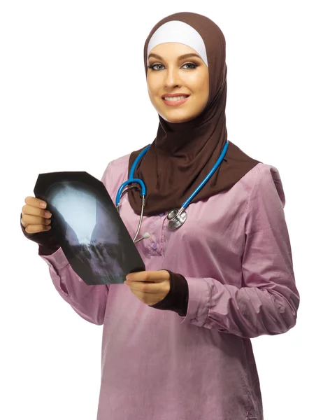 Donna musulmana medico — Foto Stock