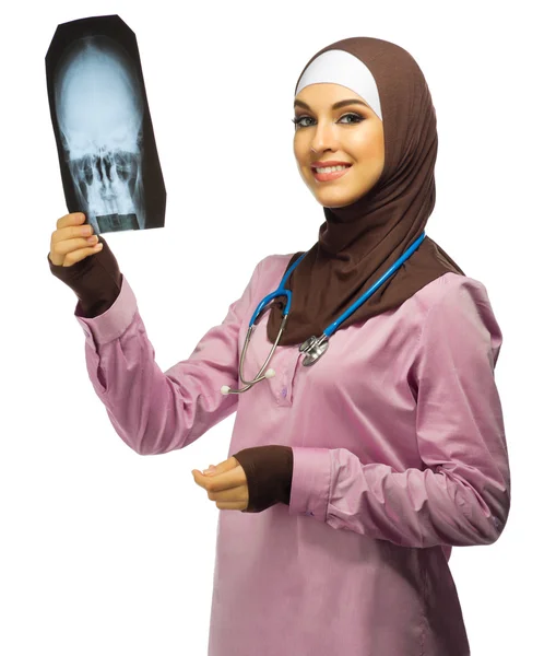 Donna musulmana medico — Foto Stock