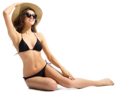 Bikinili genç kız.