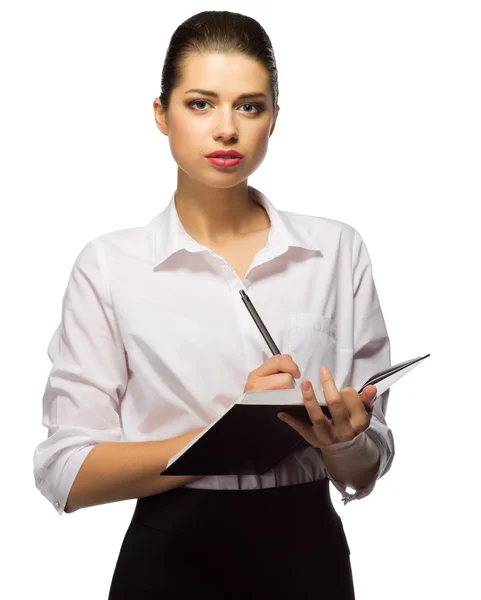 Young businesswoman with notebook Stock Picture