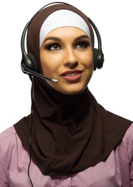 İzole Müslüman genç kız