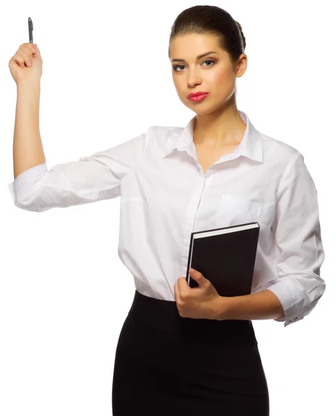 Young businesswoman isolated — Stock Photo, Image