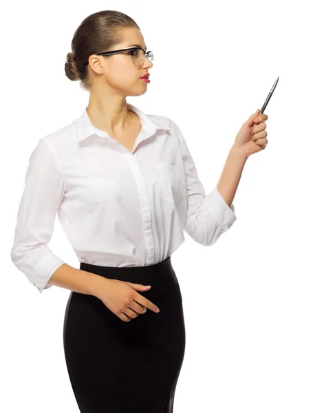 Young businesswoman isolated — Stock Photo, Image