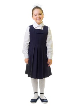 izole gülümseyen liseli kızlar