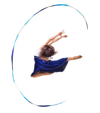 Kız Sanat jimnastik izole devreye girer