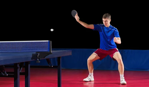 Bordtennisspelare isolerade — Stockfoto