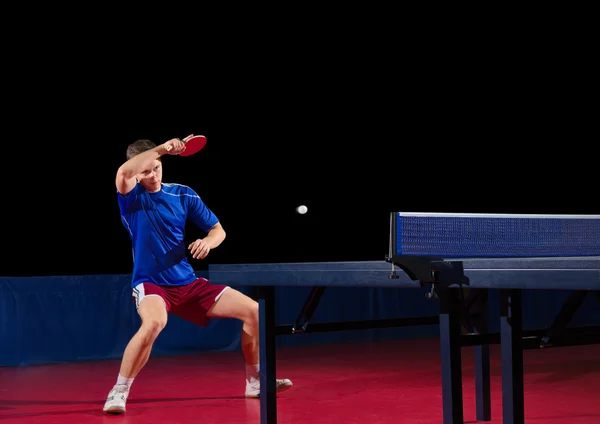 孤立的乒乓球运动员 — 图库照片