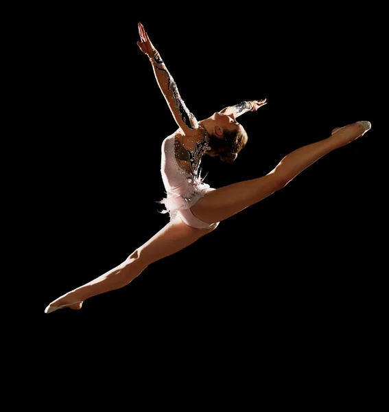 Chica comprometida arte gimnasia —  Fotos de Stock