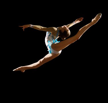 Nişanlı kız sanat jimnastik