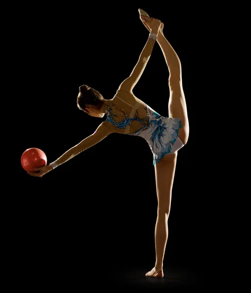 Menina engajada arte ginástica — Fotografia de Stock