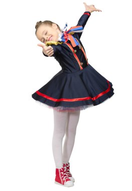 Kostümlü küçük kız.