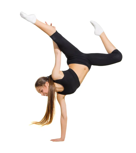 Chica joven bailando danza moderna — Foto de Stock