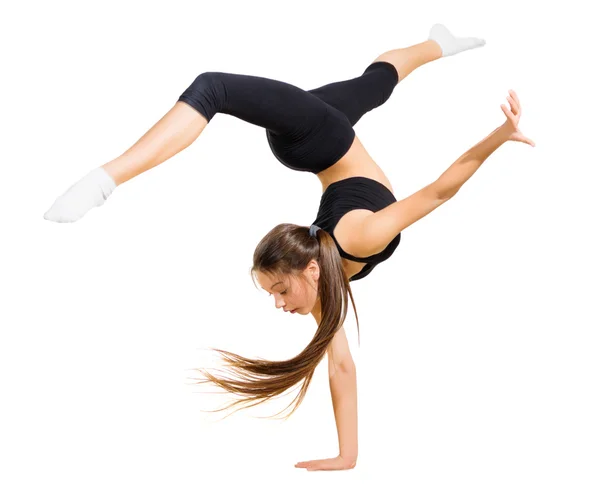 Chica joven bailando danza moderna — Foto de Stock