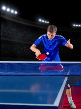 Masa Tenisi oyuncu spor salonu