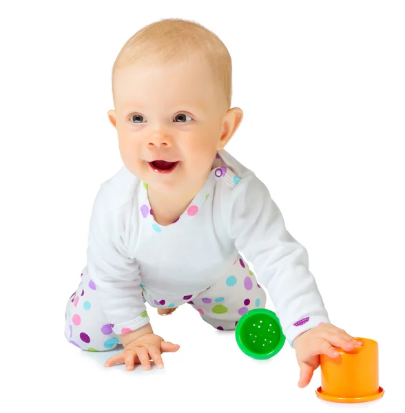 Kleine baby geïsoleerd — Stockfoto