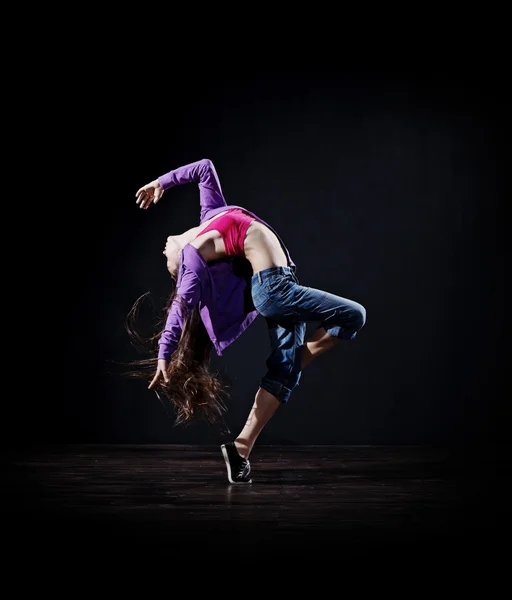 Современный танцор (темная версия ) — стоковое фото