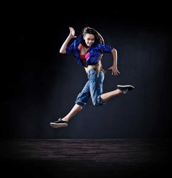 Moderne Tänzerin (dunkle Version)) — Stockfoto