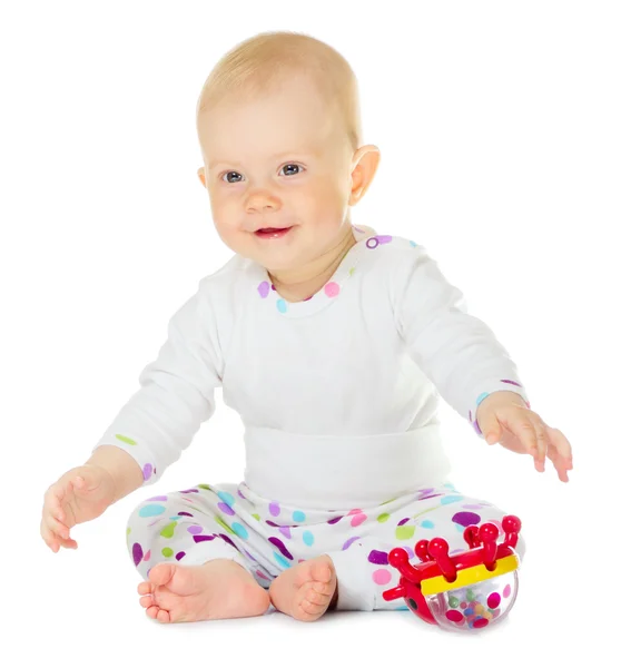 Kleine baby geïsoleerd — Stockfoto