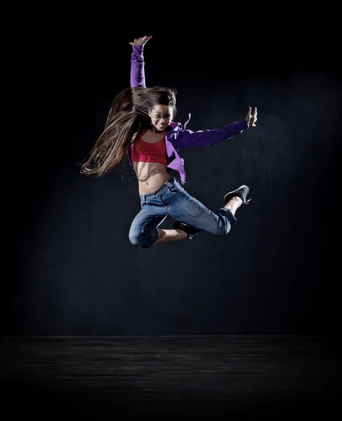 Moderna ballerina ragazza (dark ver ) — Foto Stock