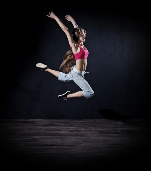 Girl modern dancer (dark version) — Stockfoto