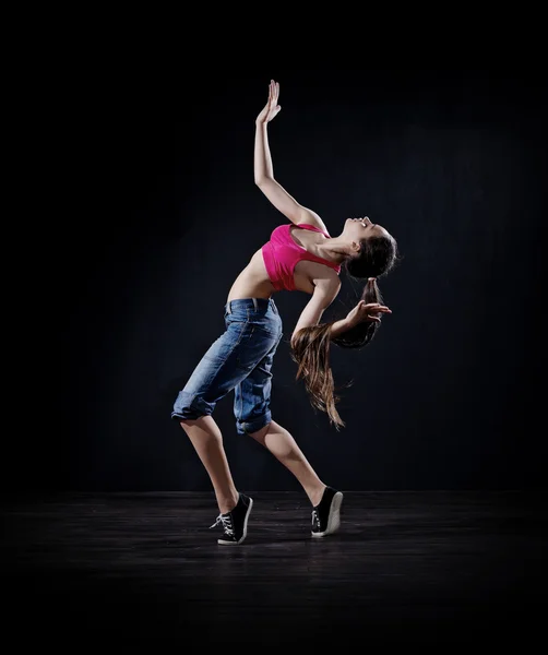 Ragazza ballerina moderna (versione scura ) — Foto Stock