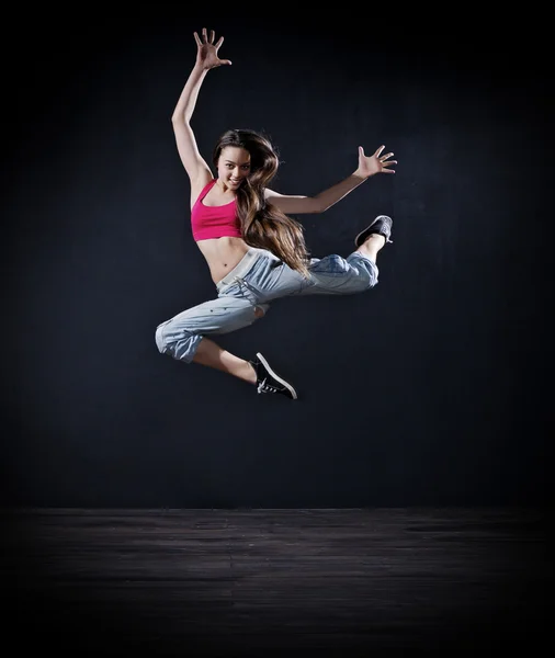 Moderna dansare flicka (mörka ver) — Stockfoto