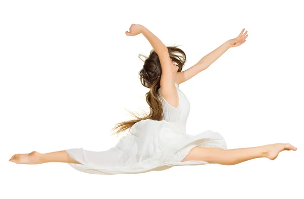 İzole Modern dansçı kız — Stok fotoğraf