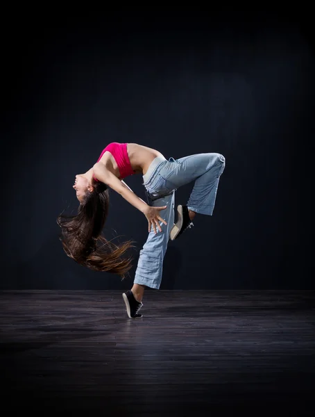 Σύγχρονη χορεύτρια κορίτσι (κανονική ver) — Φωτογραφία Αρχείου