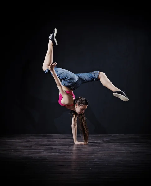 Moderna ballerina ragazza (dark ver ) — Foto Stock