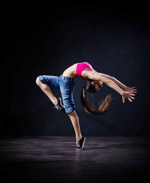 Chica bailarina moderna (ver normal ) — Foto de Stock