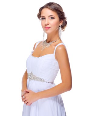 Gelinlik genç kadın