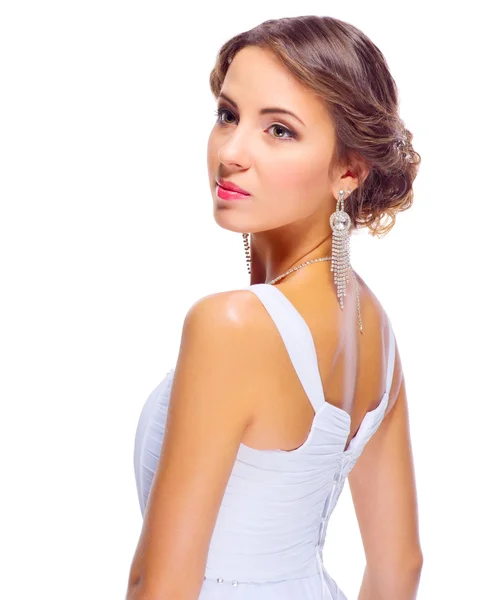 Young woman in wedding dress — Stock Photo, Image