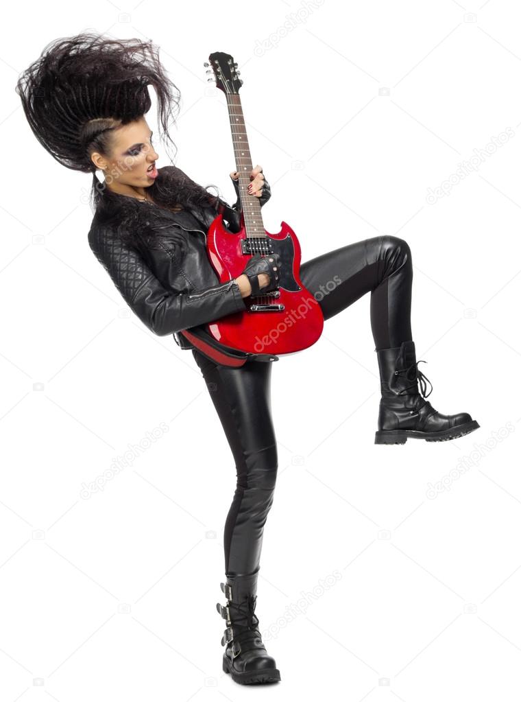 Punk rock musician isolated