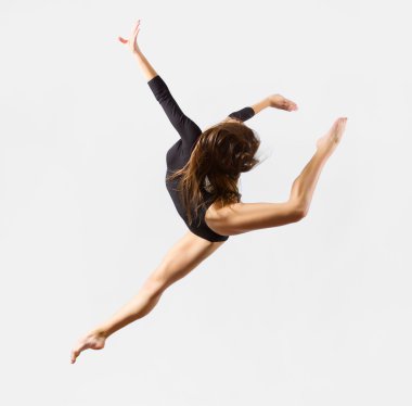 Nişanlı genç kız sanat jimnastik