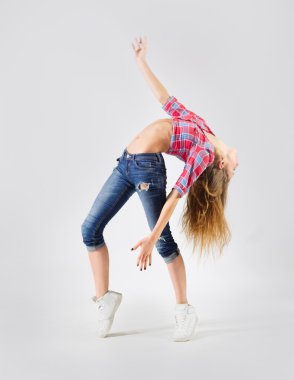 Modern dansçı kız