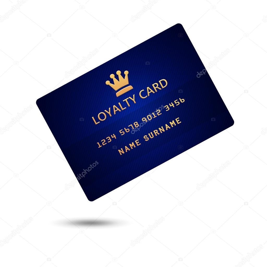 loyalty card isolated over white