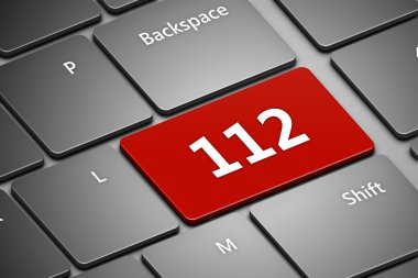 bilgisayar klavye ile acil durum numarası 112