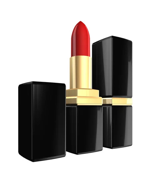 Lipstik 3d diisolasi di atas putih — Stok Foto