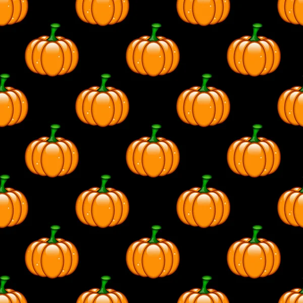 Patrón de halloween sin costuras con calabazas de color naranja —  Fotos de Stock