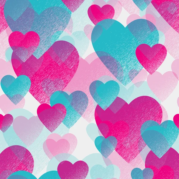 Varrat nélküli mintát Valentin szíveket — Stock Fotó