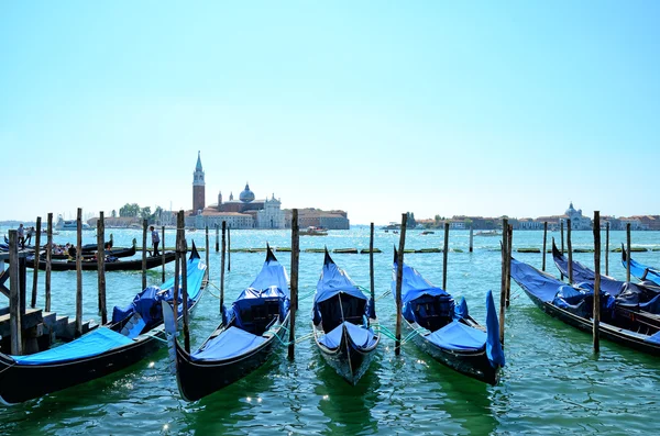 Gôndolas de Veneza, Itália — Fotografia de Stock