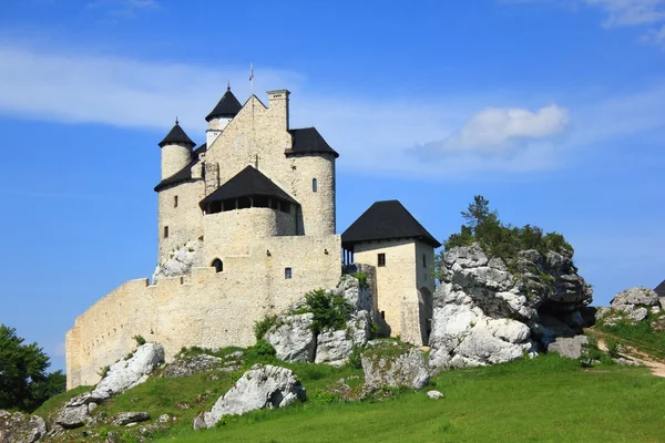 El castillo real de Bobolice — Foto de Stock