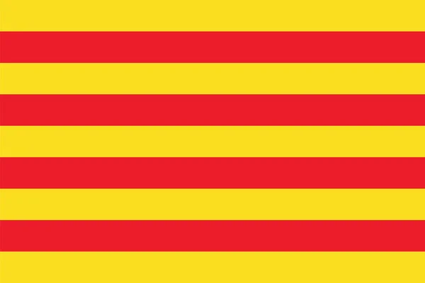Vector French Historical Province Roussillon Flag — стоковий вектор