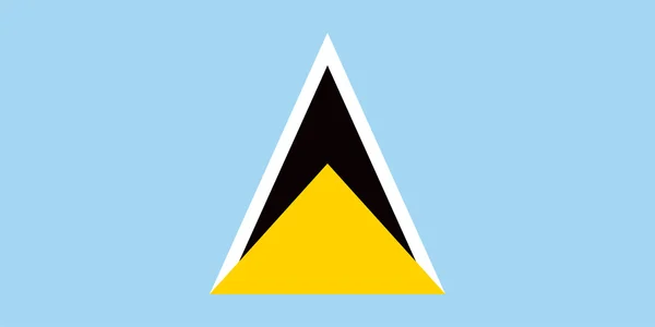 Saint Lucias flagga — Stock vektor